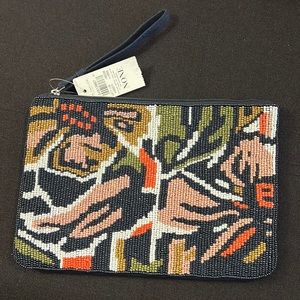 Ann Taylor Multicolored Beaded Wristlet- NWT